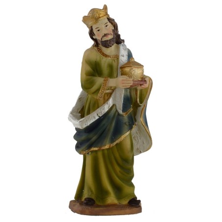 Natività in set da 11 soggetti 9 cm in resina Mondo Presepi