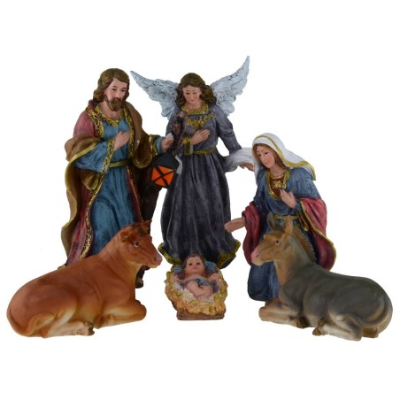 Natività in set 11 soggetti cm 27 per presepe Mondo Presepi