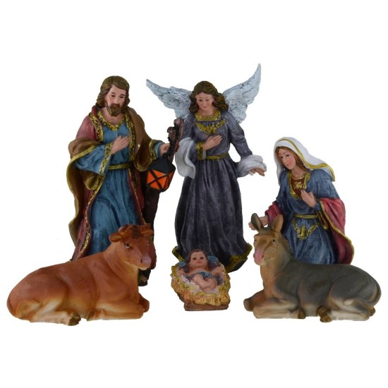 Natividad en conjunto de 11 figuras de 27 cm para belén