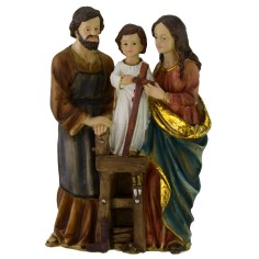 Holy Family in resin 18.5x9.5x31 h cm