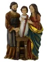 Holy Family in resin 18.5x9.5x31 h cm