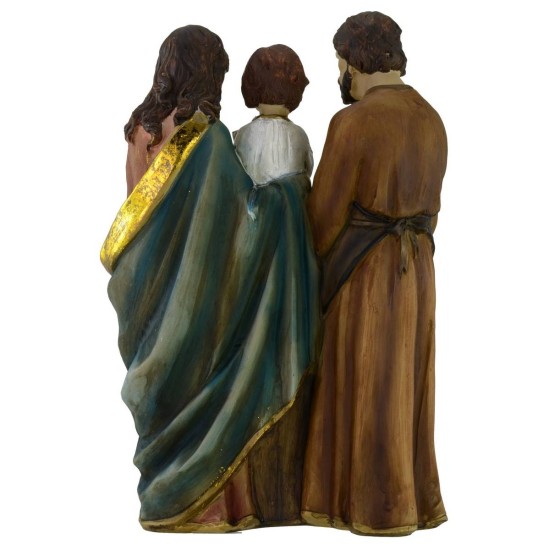 Holy Family in resin 18.5x9.5x31 h cm