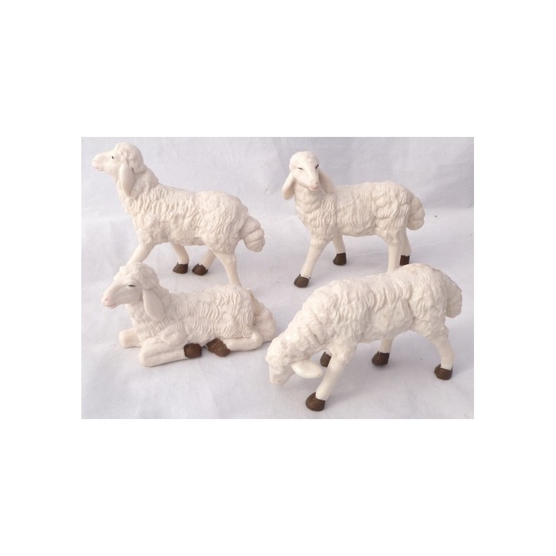 Set 4 pecore per pastori cm 20 -PG20 Mondo Presepi