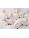 Conjunto de 4 ovejas para pastores de 20 cm - PG20