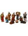 Conjunto de Natividad para pesebre de 11 personajes en resina