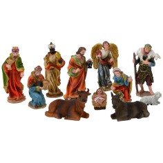 Set Natività 11 personaggi in resina serie 20 cm 2
