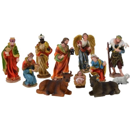 Set Natività 11 personaggi in resina serie 20 cm