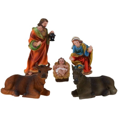 Conjunto de Natividad para belén 11 figuras de resina serie 20 cm