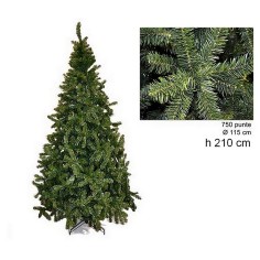 Albero di Natale pino imperatore 210 cm rami 750 Mondo Presepi