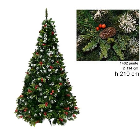 Árbol de Navidad Dalia 210 cm ramas 1402 Mundo Pesebres