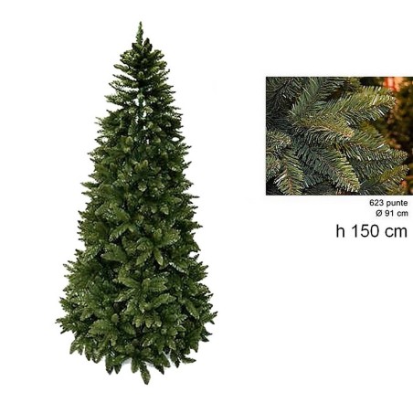 Albero di Natale pino Everest 150 cm rami 623 Mondo Presepi