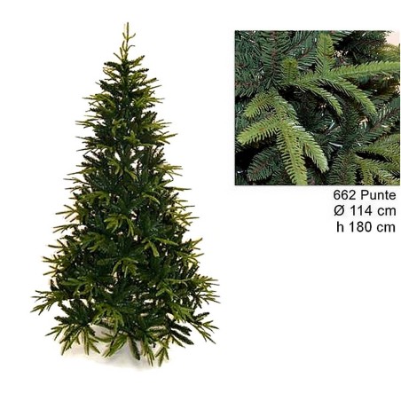 Árbol de Navidad Ximas 180 cm ramas de PE y PVC 662 Mondo Presepi
