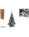 Albero di Natale con neve 180 cm rami 396