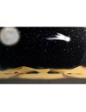 Cielo stellato fibre ottiche con luna e cometa ef. 