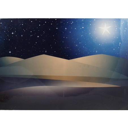 Cielo Stellato fibre ottiche con deserto e stella ef.