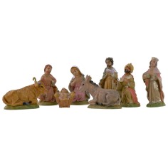 Natività 8 soggetti serie 8 cm in pvc Mondo Presepi 2