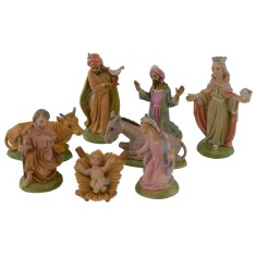 Natività 8 soggetti serie 9 cm in pvc Mondo Presepi