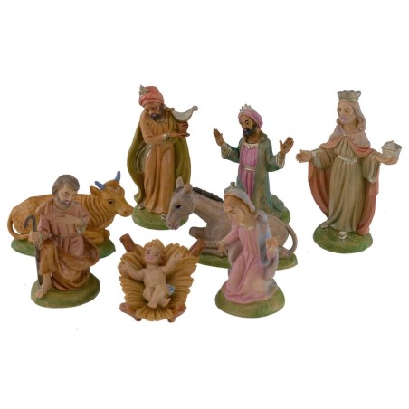 Natività 8 soggetti serie 9 cm in pvc Mondo Presepi