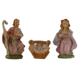 Natività 3 soggetti 4 cm in pvc