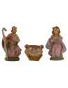 Natividad 3 figuras 4 cm en pvc Mundo Pesebres