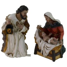 Natividad 3 figuras en resina serie 10 cm Mundo Pesebres 2