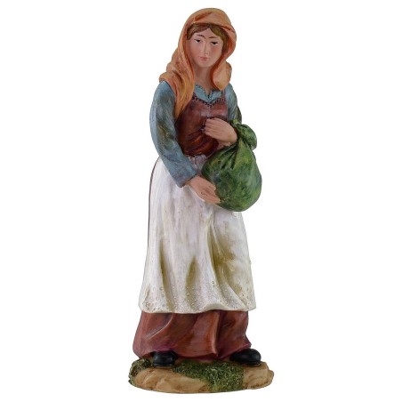 Woman with bassoon 20 cm in resin