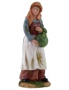 Mujer con fardo de 20 cm en resina Mondo Presepi