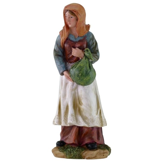 Woman with bassoon 20 cm in resin