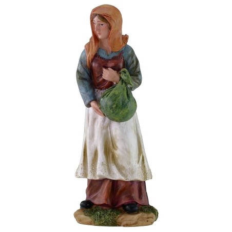 Woman with bassoon 20 cm in resin