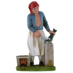 Fishmonger 20 cm in resin