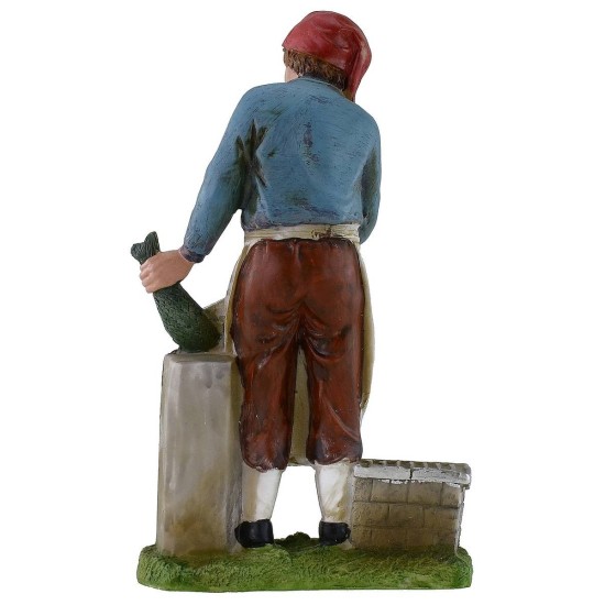 Fishmonger 20 cm in resin