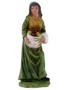 Woman with fruit 20 cm in resin