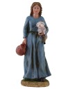 Shepherdess with lamb 20 cm in resin