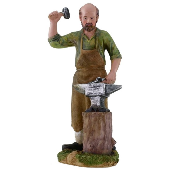 Herrero de 20 cm en resina Mondo Presepi