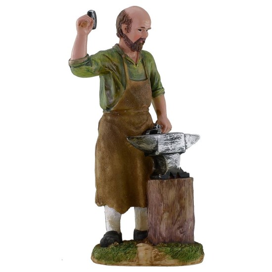 Herrero de 20 cm en resina Mondo Presepi