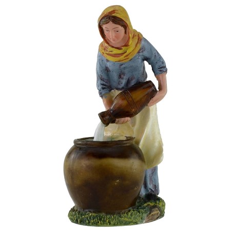 Woman with amphorae 20 cm in resin