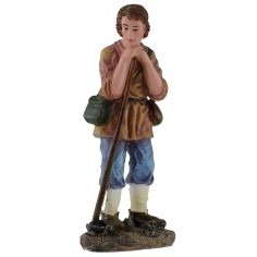Man with hoe 20 cm in resin