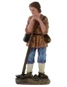 Man with hoe 20 cm in resin