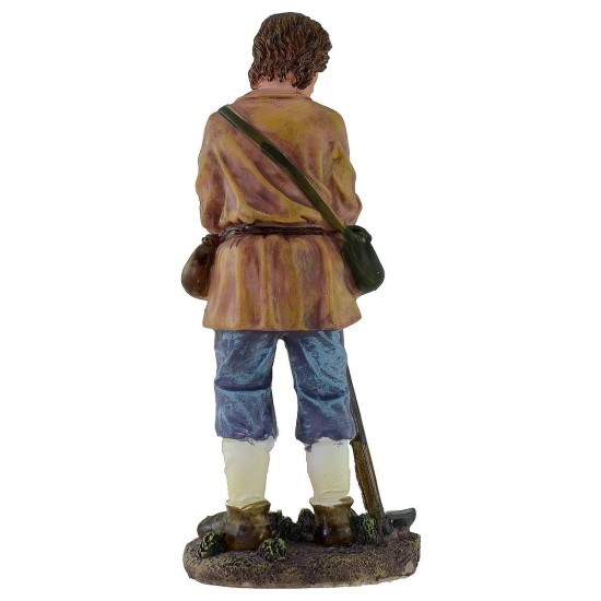 Man with hoe 20 cm in resin