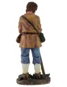 Man with hoe 20 cm in resin