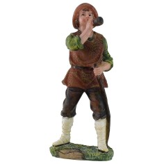 Pastore con corno cm 20 in resina Mondo Presepi