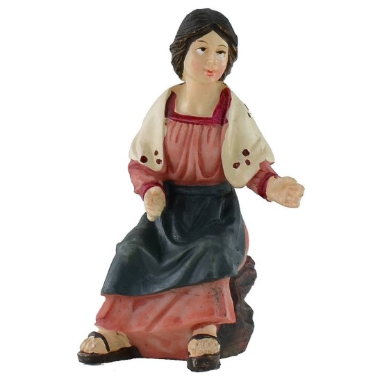 Sacra famiglia 10 cm in resina Mondo Presepi