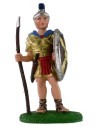 Soldado romano con escudo y lanza de 8 cm en PVC Mondo Presepi