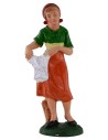 Woman drying clothes 12 cm