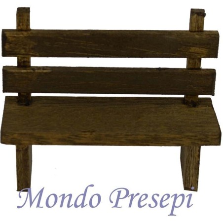 Banco de madera 7,5 cm Mundo Pesebres