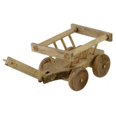 Carro de madera 11,5x4x4 h Mundo Pesebres 2