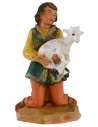 Fanciullo in ginocchio con capra serie 12 cm Fontanini Mondo