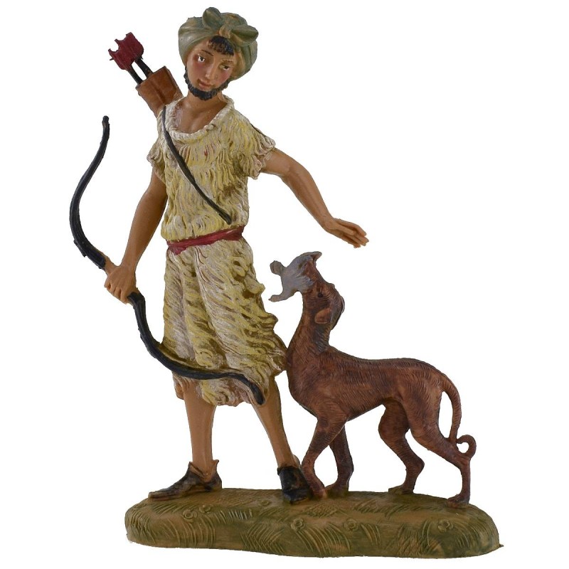 Archer with dog 10 cm Fontanini