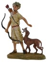 Archer with dog 10 cm Fontanini