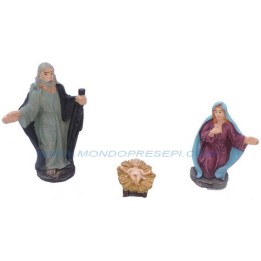 Cm 6 Natividad en resina 3 figuras - RN42